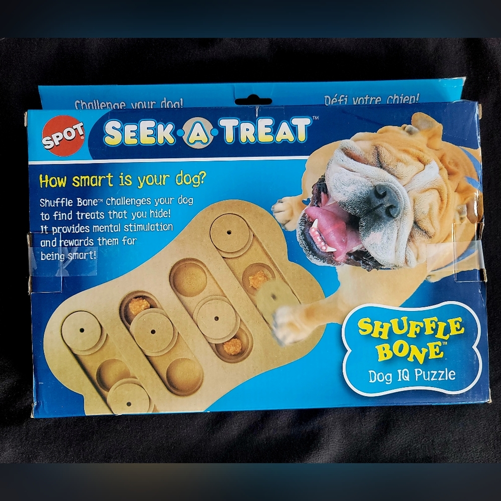 Seek a treat dog puzzle